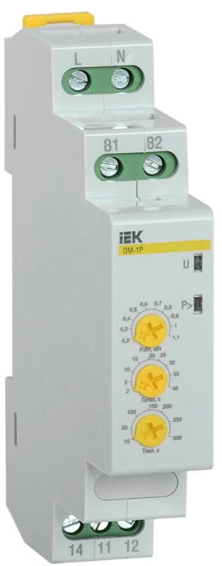 Ограничитель мощности ОМ-1P 8А 230В IEK MOM10-1-008 Ограничитель мощности ОМ-1P 8А 230В IEK MOM10-1-008