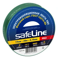 Изолента Safeline 19/25 зеленый SafeLine 12126