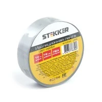 Изоляционная лента 0,13*19 10 м. серебро, INTP01319-10 STEKKER INTP01319-10 39908