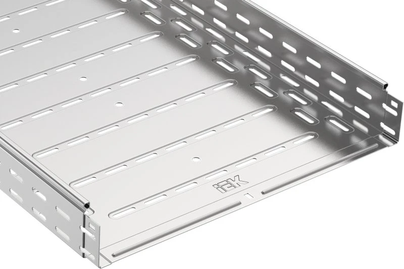 Лоток крашенный перфорированный 80х400х3000 IEK CLPK10-080-400-3 Лоток крашенный перфорированный 80х400х3000 IEK CLPK10-080-400-3
