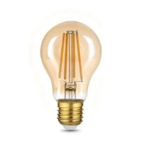 Лампа светодиодная филаментная LED 10 Вт 820 лм 2400К А60 груша теплый E27 AC 220В золотистая колба Black Filament Gauss GAUSS 102802010