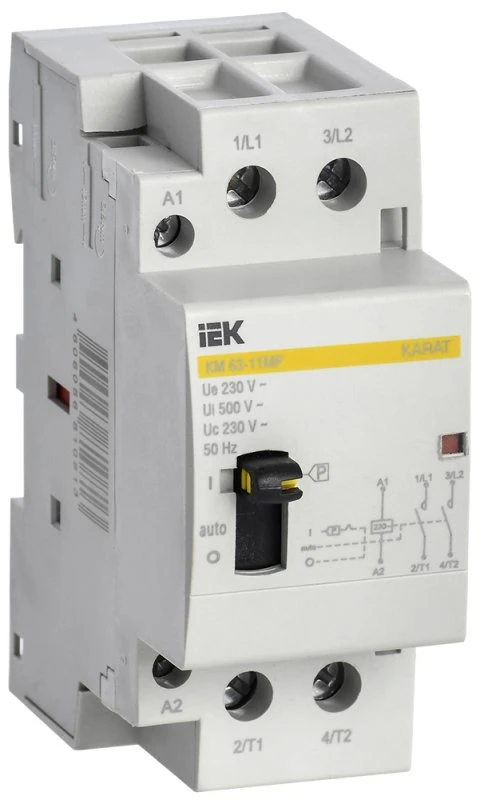 Контактор модульный с ручным упр. КМ63-11МР AC KARAT IEK MKK12-63-11 Контактор модульный с ручным упр. КМ63-11МР AC KARAT IEK MKK12-63-11