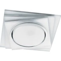 Светильник ДВО-15w GX53 без лампы со светодиодной подсветкой 4000К квадратный матовый хром FERON CD5023 40521