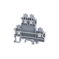 Клемма 2х-ярусная винтовая 4 кв.мм без перемычки OptiClip CDL-4-2L-I-серый КЭАЗ 289803 Клемма 2х-ярусная винтовая 4 кв.мм без перемычки OptiClip CDL-4-2L-I-серый КЭАЗ 289803