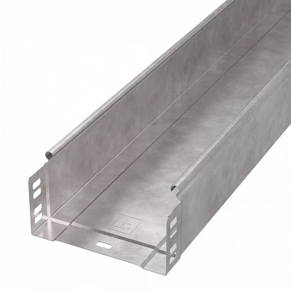 Лоток неперфорированный Стандарт INOX (AISI 409) 150х80х3000 (0,7 мм) (6 м/уп) Промрукав PR16.2393