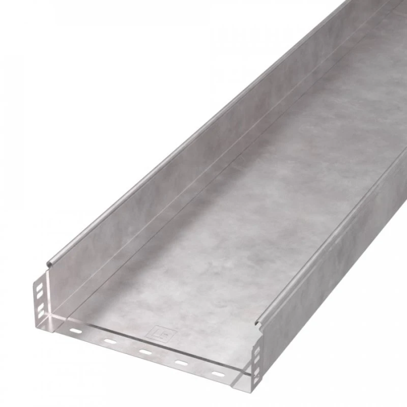 Лоток неперфорированный Стандарт INOX (AISI 409) 300х80х3000 (0,8 мм) (6 м/уп) Промрукав PR16.2399