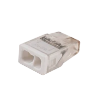 Клеммы монтажные PTC-2P 2273-202 450V 32A 0,14-4.0mm2 , 2 отверстия,  прозрачные, 100 шт. JazzWay 5050976