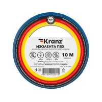 Изолента ПВХ 0,13х15 мм, 10 м, синяя KRANZ Kranz KR-09-2005