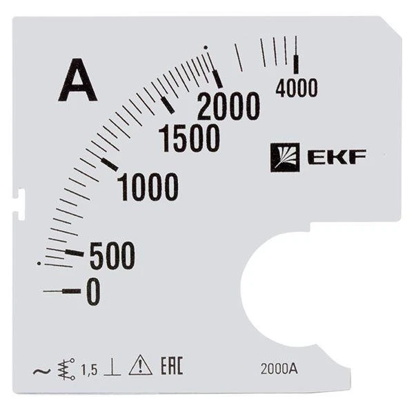 Шкала сменная для A961 2000/5А-1.5 PROxima EKF s-a961-2000 Шкала сменная для A961 2000/5А-1.5 PROxima EKF s-a961-2000