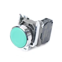 Кнопка SB4 в сборе модульная 22мм зеленая с возвратом металл 1НО Systeme Electric SB4BA31