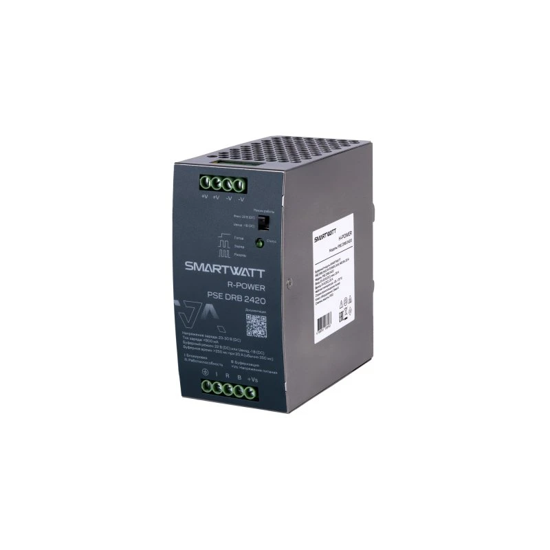 Буферный модуль SMARTWATT PSE DRB 2420 R-POWER, 24 В, 480 Вт, 20 А 4512020450037 Буферный модуль SMARTWATT PSE DRB 2420 R-POWER, 24 В, 480 Вт, 20 А 4512020450037