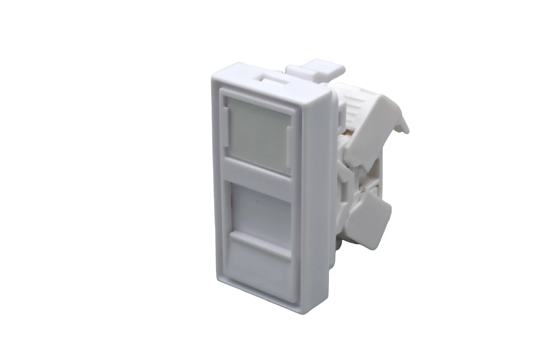 Модуль розетки 45х22,5 8P8C (RJ-45) cat.5e SUPRLAN 10-0360