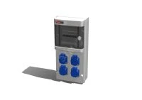 Устройство распределительное 00, 4хSHUKO16А250В с защитой, 210x436x137, настенное, пластик, IP54 AlpenBox 0070017 00-00016931