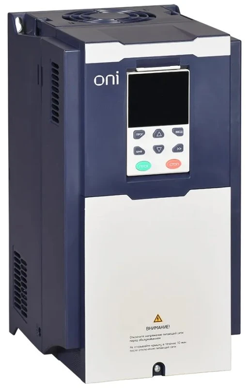 Преобразователь частоты K750 380В 3 фазы, мощность 7,5-11кВт 17-25А, IP20 ONI K750-33-75N11TM Преобразователь частоты K750 380В 3 фазы, мощность 7,5-11кВт 17-25А, IP20 ONI K750-33-75N11TM