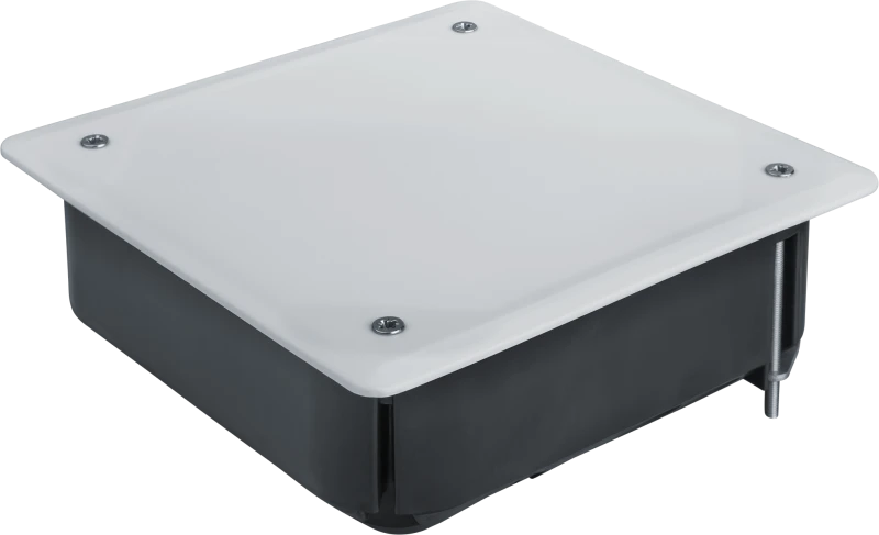 Коробка NSS-DB-HW-115-115-45-BL распаячная скрытого монтажа с мет. лапками и крышкой черная 115х115х45 Navigator Group 93765 28807