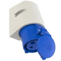 Розетка настенная 32А/230V/1P+N+E/IP44 PCE 123-6 00-00002352
