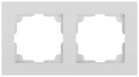 Рамка для розеток и выключателей Intro Accent 6-502-01 на 2 поста, СУ, белый Б0063749