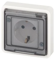 Розетка Эксперт 11-2521-01 2P+E IP55, 16A-250В, СУ, белый ЭРА Б0063259