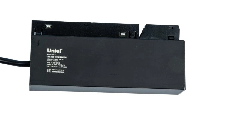 Блок питания UET-M50 100W/48V IP20 для магнитного шинопровода, 100Вт, 48В. Встраиваемый. ТМ Uniel UL-00008750 Блок питания UET-M50 100W/48V IP20 для магнитного шинопровода, 100Вт, 48В. Встраиваемый. ТМ Uniel UL-00008750