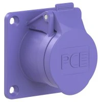 Розетка встраиваемая 16A/24V/2P/IP44,фланец 70х70, никелированные контакты PCE 362v 00-00013222
