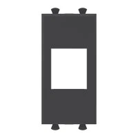 Адаптер без шторки для Keystone Avanti Черный матовый 1 модуль DKC 4412211