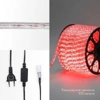 Дюралайт LED, постоянное свечение 2 W - красный, 30 LED/м, 100 м Neon-Night 121-122-6 Дюралайт LED, постоянное свечение 2 W - красный, 30 LED/м, 100 м Neon-Night 121-122-6