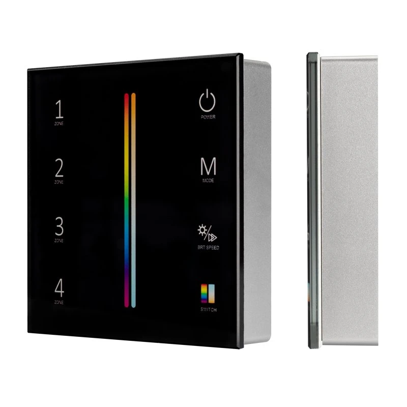 Панель Sens SMART-P55-MULTI Black (3V, 4 зоны, 2.4G) (ARL, IP20 Пластик, 5 лет) Arlight 028310 Панель Sens SMART-P55-MULTI Black (3V, 4 зоны, 2.4G) (ARL, IP20 Пластик, 5 лет) Arlight 028310