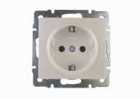 Розетка RAIN с/з керамика жемчужно-белый перламутр механизм Lezard 703-3088-122