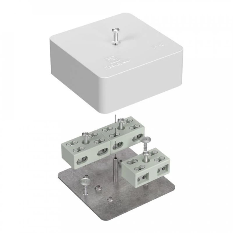 Коробка огнестойкая разветвительная для кабель-канала 40-0450-FR6.0-4-4-Р Е15-Е60 75х75х30 Промрукав