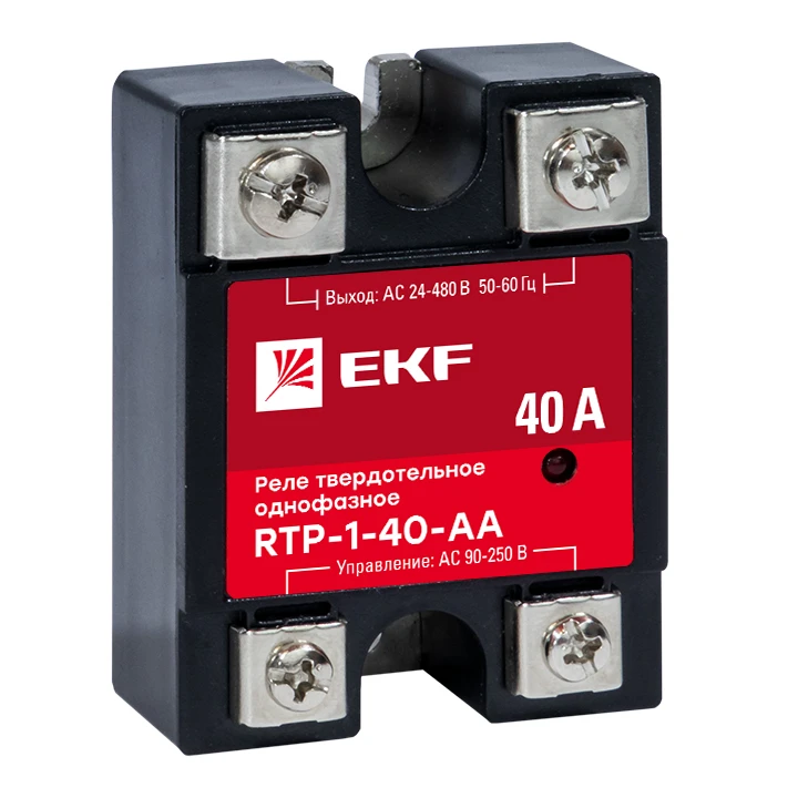Реле твердотельное однофазное RTP-40-AA PROxima EKF rtp-1-40-aa Реле твердотельное однофазное RTP-40-AA PROxima EKF rtp-1-40-aa
