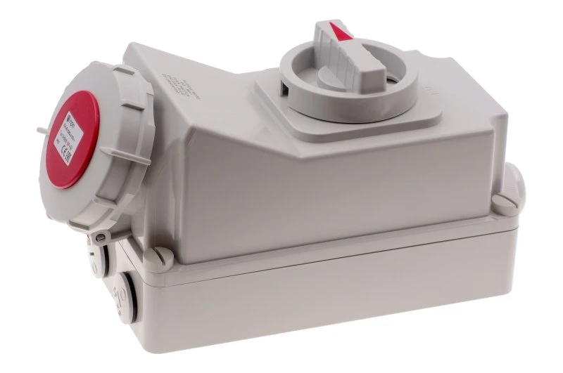 Розетка настенная с выключателем и механической блокировкой 32A/400V/3P+E/IP67 INPIN CA5605 00-00036000 Розетка настенная с выключателем и механической блокировкой 32A/400V/3P+E/IP67 INPIN CA5605 00-00036000