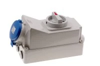 Розетка настенная с выключателем и механической блокировкой 32A/230V/1P+N+E/IP44 INPIN CA5696 00-00035986