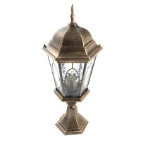 Светильник НТУ-60w столб-0.55м Е27 IP44 черное золото FERON PL154 11322