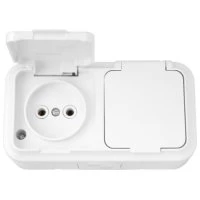 Беларусь Розетка двойная наружная IP44 БелТИЗ РА16-302 Розетка РА16-302