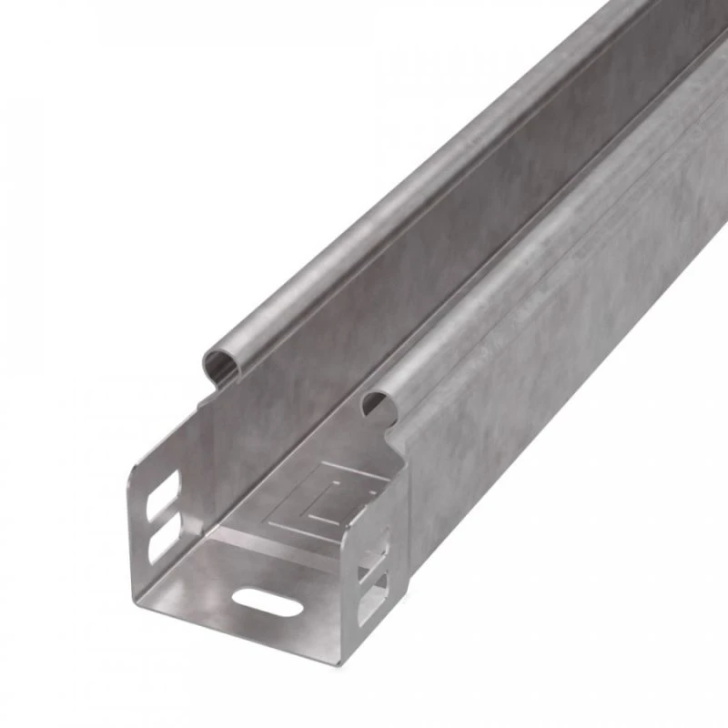 Лоток неперфорированный Стандарт INOX (AISI 409) 50х50х3000 (0,7 мм) (24 м/уп) Промрукав PR16.2409