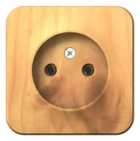 BLANCA  розетка наружная  без заземления без шторок, 16А, 250В, ясень Systeme Electric BLNRA000105