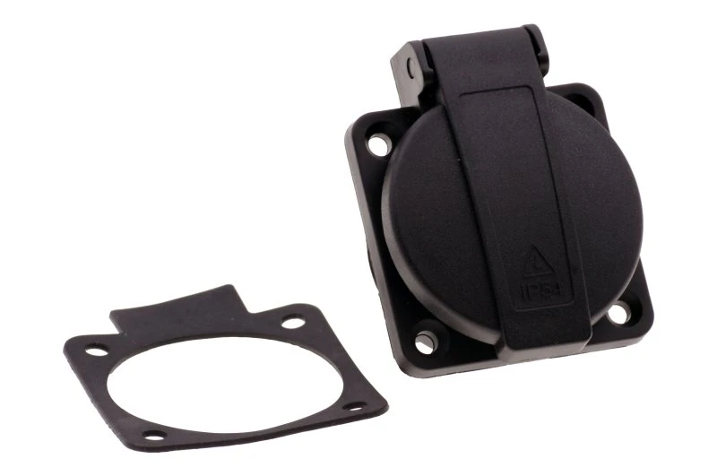 Розетка встраиваемая 16A/250V/2P+E/IP54 подключение сзади 50х50 черная INPIN CA105BK 00-00036596 Розетка встраиваемая 16A/250V/2P+E/IP54 подключение сзади 50х50 черная INPIN CA105BK 00-00036596