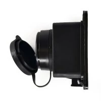 Розетка прямая 1х2Р+РЕ 1х16А 220v (каучук) Lezard 106-0400-0103/103