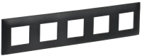 SKANDY Рамка 5-местная SK-F05Bl черный IEK SK-M52-K02 SKANDY Рамка 5-местная SK-F05Bl черный IEK SK-M52-K02