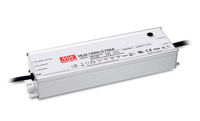 Драйвер AC-DC, 200Вт, IP65, вход 90-305В AC, 47-63Гц,127-431В DC, ККМ, выход 71-143В,1400мА, рег. выход 700-1400мА, в кожухе Mean Well HLG-185H-C1400A Т02171890 Драйвер AC-DC, 200Вт, IP65, вход 90-305В AC, 47-63Гц,127-431В DC, ККМ, выход 71-143В,1400мА, рег. выход 700-1400мА, в кожухе Mean Well HLG-185H-C1400A Т02171890