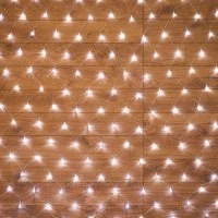 Гирлянда Сеть 1,5х1,5 м, прозрачный ПВХ, 150 LED белые Neon-Night 215-125