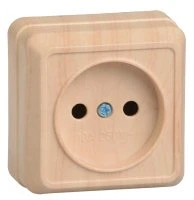 ОКТАВА Розетка без крышки наружная сосна 10А IEK ERO10-K03-10-DC