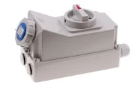 Розетка настенная с выключателем и механической блокировкой 16A/230V/1P+N+E/IP67 INPIN CA7012 00-00035996