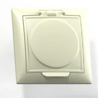 СЕЛЕНА Розетка с заземлением со шторками РС16-426 скрытая слоновая кость Кунцево-Электро 8155