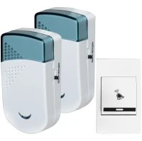 Звонок беспроводной Колибри 32 мелодии, дальность 150 м, 2 звонка, 2АААх1,5В Тритон КБ-03Б 00000000144