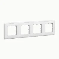 CARIVA Рамка 4 поста белая Legrand/Daccord 773654 CARIVA Рамка 4 поста белая Legrand/Daccord 773654