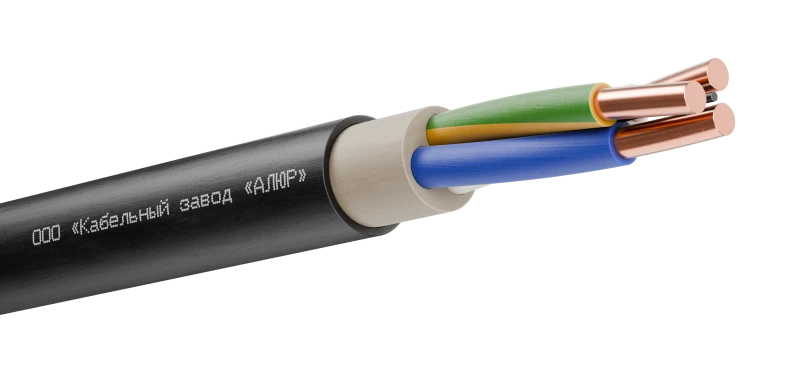 Кабель силовой ВВГнг(А)-LSLTx 3х4 (N.PE)-0.660 однопроволочный (барабан) АЛЮР 00-00005950