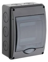 Щиток распределительный навесной на 5 модулей с дверцей черный IP66 (ЩРн-П-5) RUVinil 69005Ч