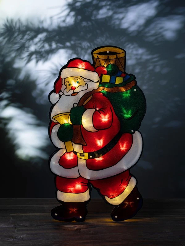 Светодиодная новогодняя фигура Дед Мороз 2, 24*45см, 20 LED, 3*AAA, IP20 ENGDS-16 ЭРА Б0056007 Светодиодная новогодняя фигура Дед Мороз 2, 24*45см, 20 LED, 3*AAA, IP20 ENGDS-16 ЭРА Б0056007