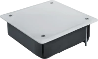 Коробка NSS-DB-HW-115-115-45-BL распаячная скрытого монтажа с мет. лапками и крышкой черная 115х115х45 Navigator Group 93765 28807
